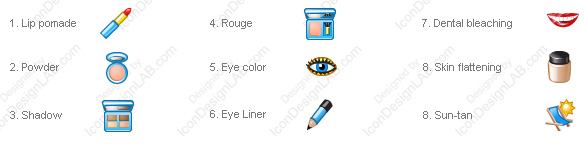 Иконки для программы Beauty Studio
